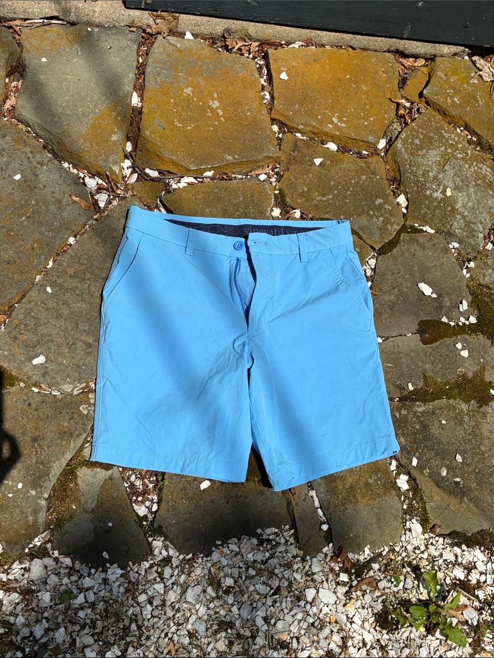 Vineyard Vines Men's Sky Blue Flat-Front Shorts